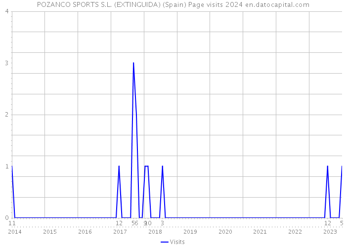 POZANCO SPORTS S.L. (EXTINGUIDA) (Spain) Page visits 2024 
