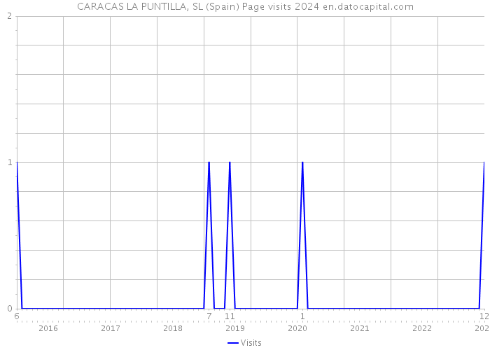 CARACAS LA PUNTILLA, SL (Spain) Page visits 2024 