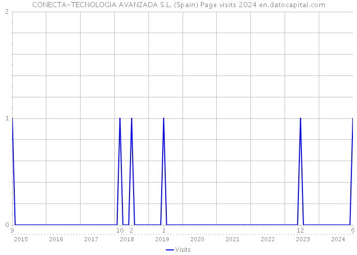 CONECTA-TECNOLOGIA AVANZADA S.L. (Spain) Page visits 2024 