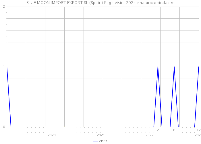 BLUE MOON IMPORT EXPORT SL (Spain) Page visits 2024 