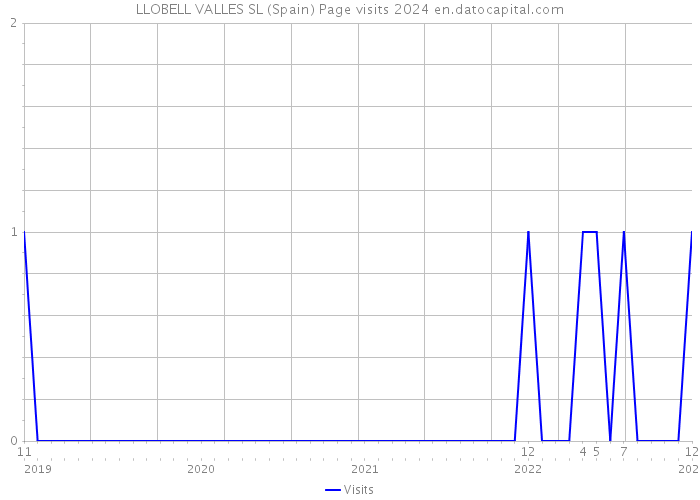 LLOBELL VALLES SL (Spain) Page visits 2024 
