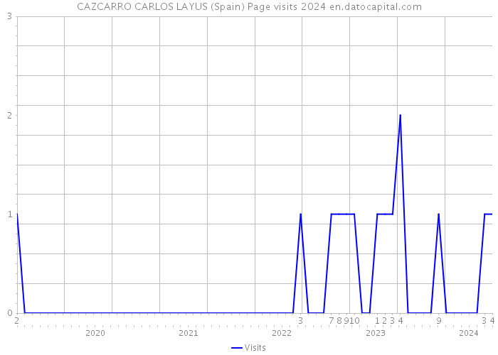 CAZCARRO CARLOS LAYUS (Spain) Page visits 2024 