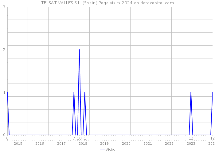 TELSAT VALLES S.L. (Spain) Page visits 2024 
