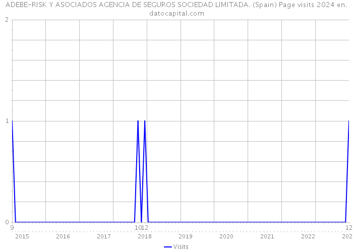 ADEBE-RISK Y ASOCIADOS AGENCIA DE SEGUROS SOCIEDAD LIMITADA. (Spain) Page visits 2024 