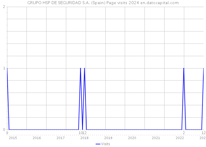 GRUPO HSP DE SEGURIDAD S.A. (Spain) Page visits 2024 