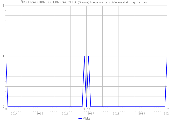 IÑIGO IZAGUIRRE GUERRICACOITIA (Spain) Page visits 2024 