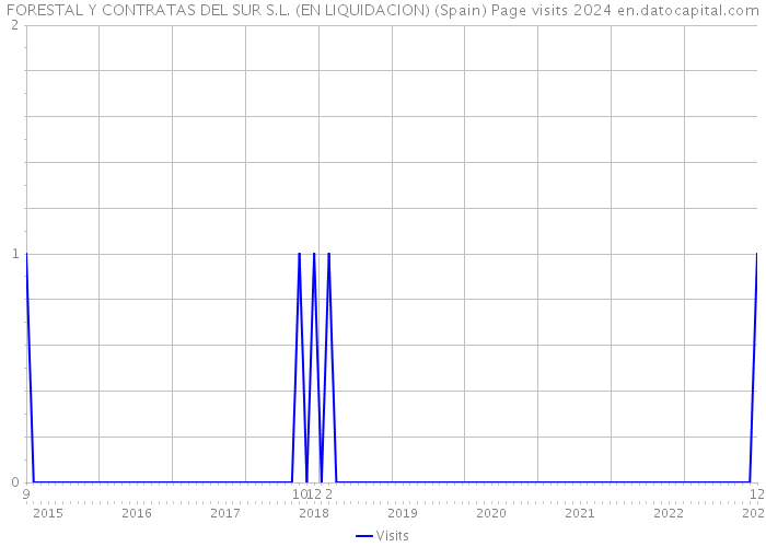 FORESTAL Y CONTRATAS DEL SUR S.L. (EN LIQUIDACION) (Spain) Page visits 2024 