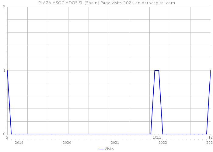 PLAZA ASOCIADOS SL (Spain) Page visits 2024 
