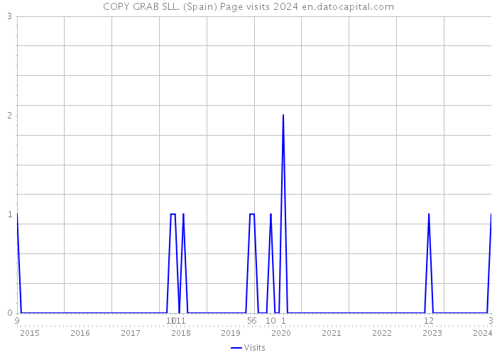 COPY GRAB SLL. (Spain) Page visits 2024 