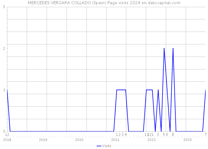 MERCEDES VERGARA COLLADO (Spain) Page visits 2024 