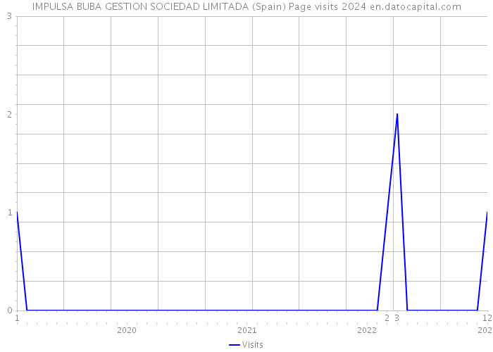 IMPULSA BUBA GESTION SOCIEDAD LIMITADA (Spain) Page visits 2024 