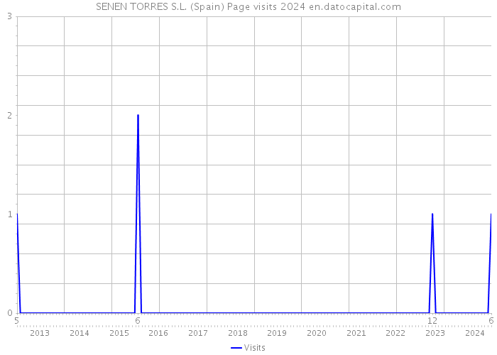 SENEN TORRES S.L. (Spain) Page visits 2024 