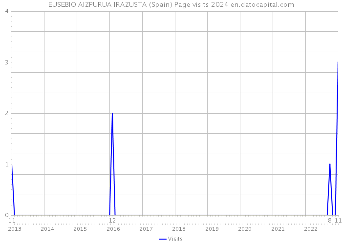 EUSEBIO AIZPURUA IRAZUSTA (Spain) Page visits 2024 