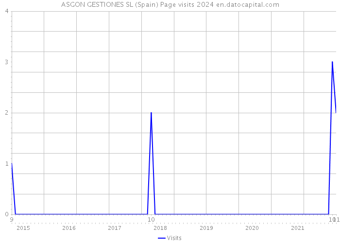 ASGON GESTIONES SL (Spain) Page visits 2024 