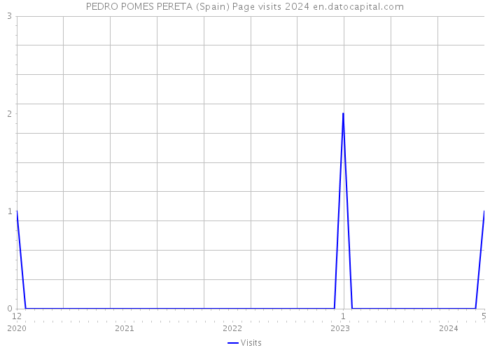 PEDRO POMES PERETA (Spain) Page visits 2024 