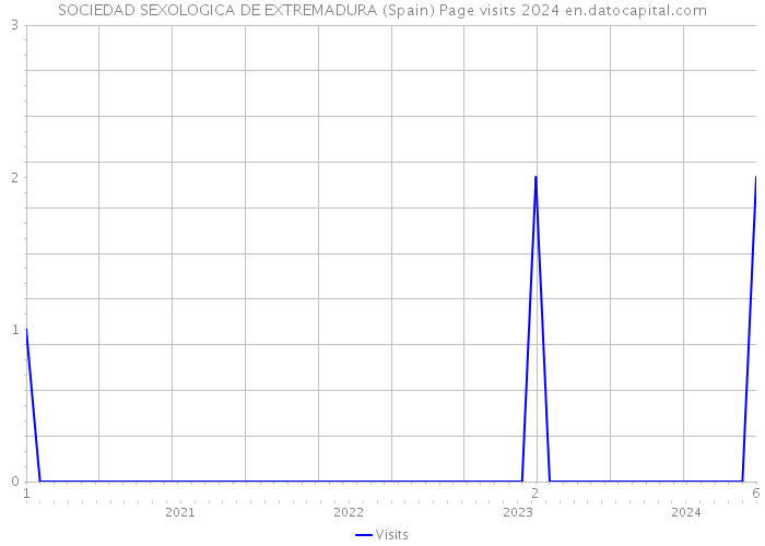SOCIEDAD SEXOLOGICA DE EXTREMADURA (Spain) Page visits 2024 