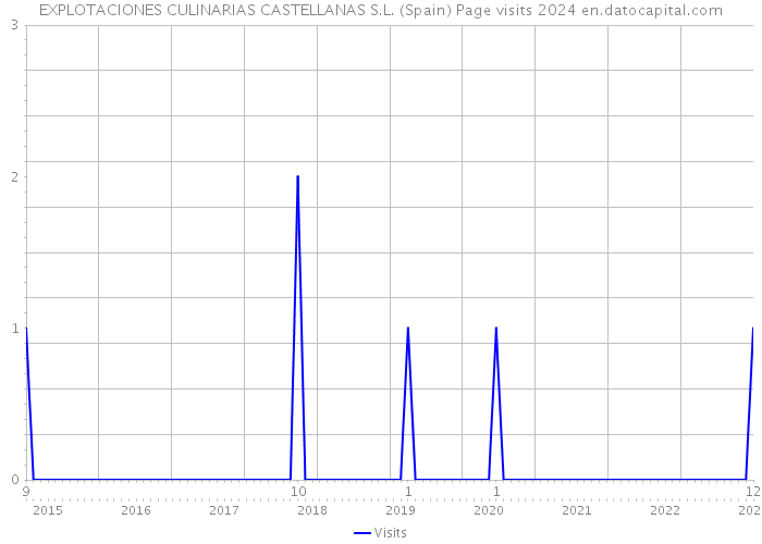EXPLOTACIONES CULINARIAS CASTELLANAS S.L. (Spain) Page visits 2024 