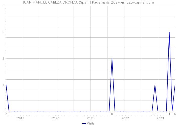 JUAN MANUEL CABEZA DRONDA (Spain) Page visits 2024 