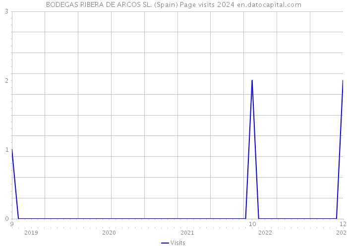 BODEGAS RIBERA DE ARCOS SL. (Spain) Page visits 2024 