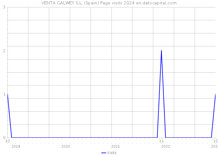 VENTA GALWEY S.L. (Spain) Page visits 2024 