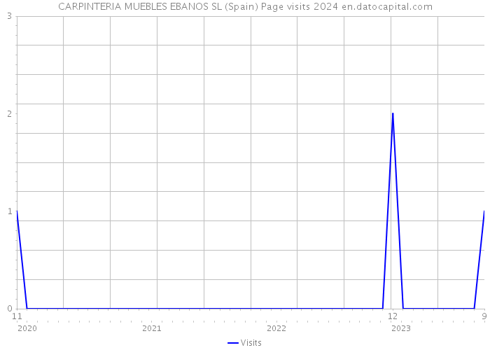 CARPINTERIA MUEBLES EBANOS SL (Spain) Page visits 2024 