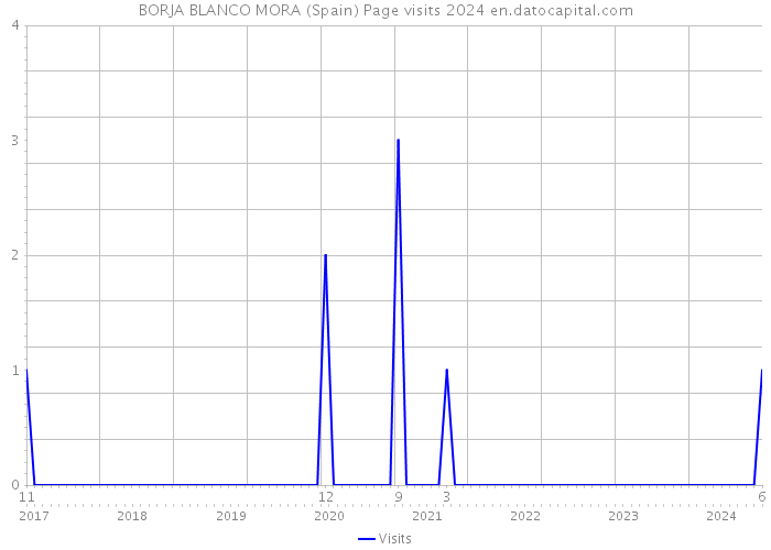 BORJA BLANCO MORA (Spain) Page visits 2024 