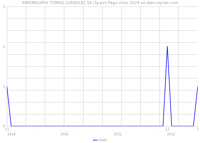 INMOBILIARIA TOMAS GONZALEZ SA (Spain) Page visits 2024 