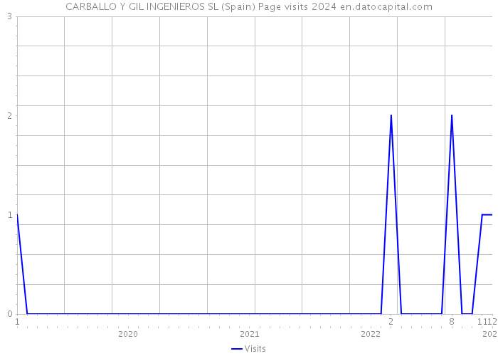 CARBALLO Y GIL INGENIEROS SL (Spain) Page visits 2024 