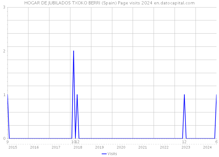 HOGAR DE JUBILADOS TXOKO BERRI (Spain) Page visits 2024 