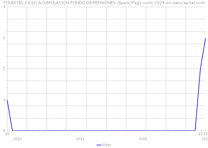 FONDITEL CICLO ACUMULACION FONDO DE PENSIONES (Spain) Page visits 2024 