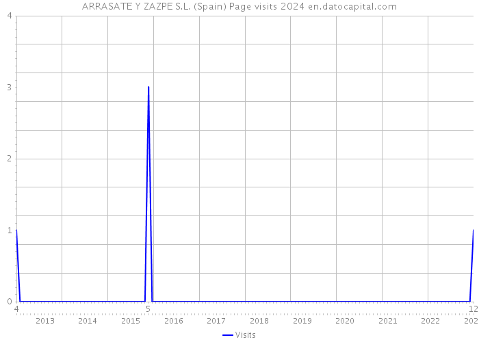 ARRASATE Y ZAZPE S.L. (Spain) Page visits 2024 