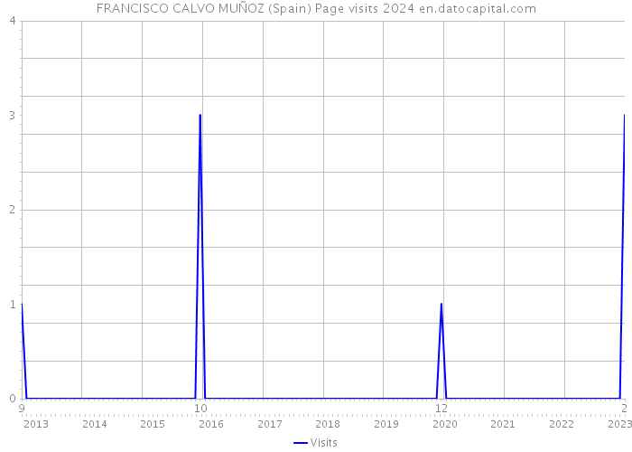 FRANCISCO CALVO MUÑOZ (Spain) Page visits 2024 