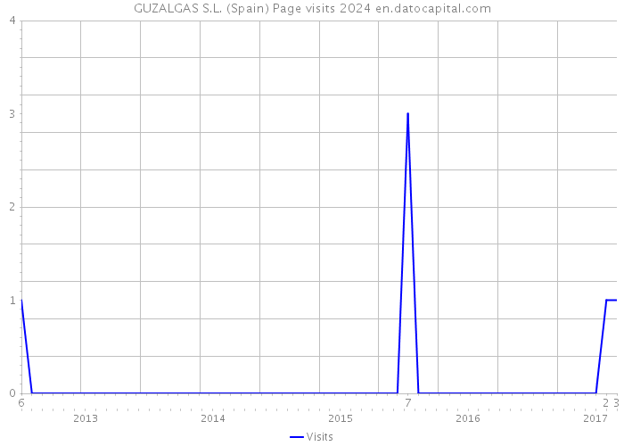 GUZALGAS S.L. (Spain) Page visits 2024 