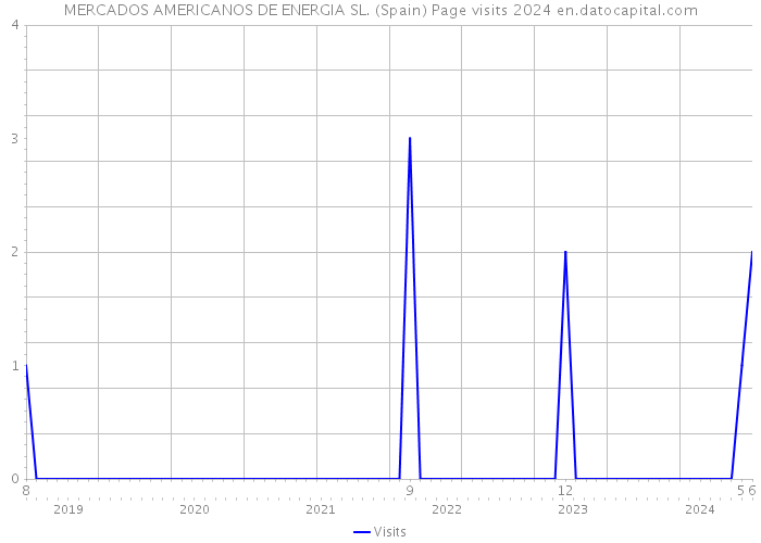 MERCADOS AMERICANOS DE ENERGIA SL. (Spain) Page visits 2024 