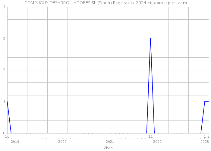 COMPUGUY DESARROLLADORES SL (Spain) Page visits 2024 