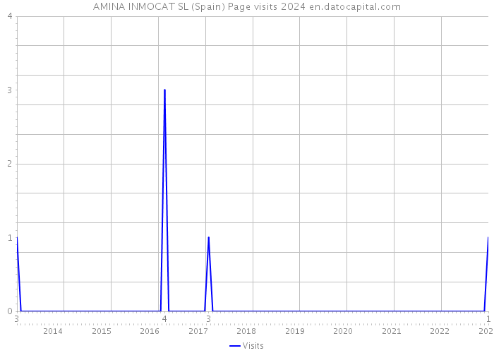 AMINA INMOCAT SL (Spain) Page visits 2024 