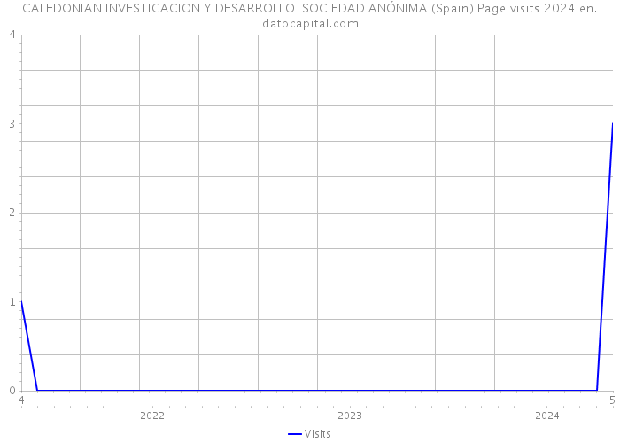 CALEDONIAN INVESTIGACION Y DESARROLLO SOCIEDAD ANÓNIMA (Spain) Page visits 2024 