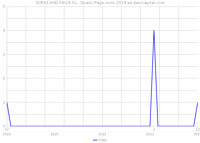 SOPAS AND KIKUS S.L. (Spain) Page visits 2024 