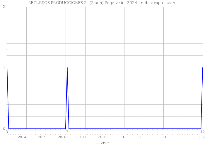 RECURSOS PRODUCCIONES SL (Spain) Page visits 2024 