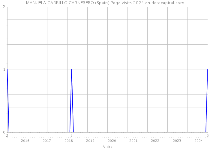 MANUELA CARRILLO CARNERERO (Spain) Page visits 2024 