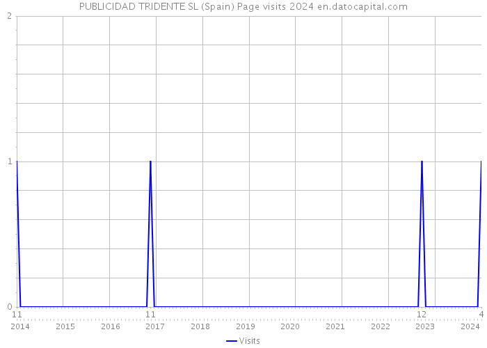 PUBLICIDAD TRIDENTE SL (Spain) Page visits 2024 