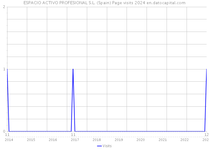 ESPACIO ACTIVO PROFESIONAL S.L. (Spain) Page visits 2024 