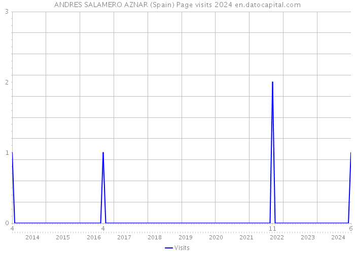 ANDRES SALAMERO AZNAR (Spain) Page visits 2024 