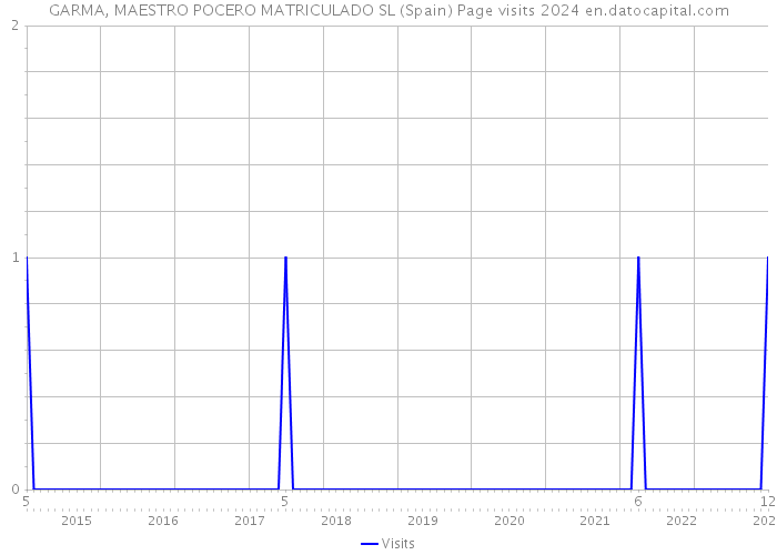 GARMA, MAESTRO POCERO MATRICULADO SL (Spain) Page visits 2024 