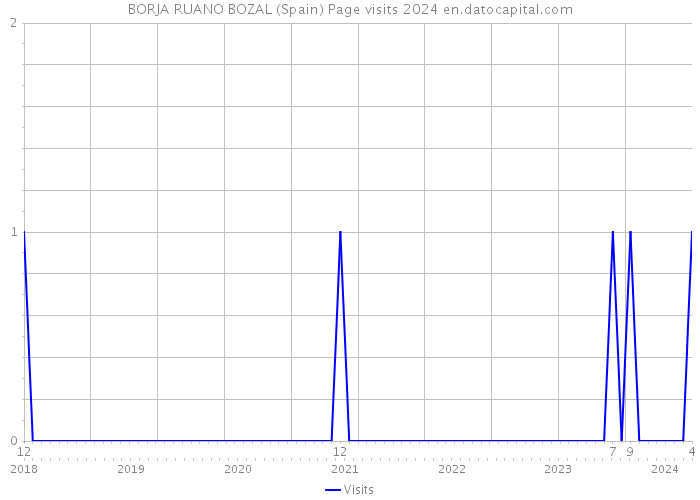 BORJA RUANO BOZAL (Spain) Page visits 2024 