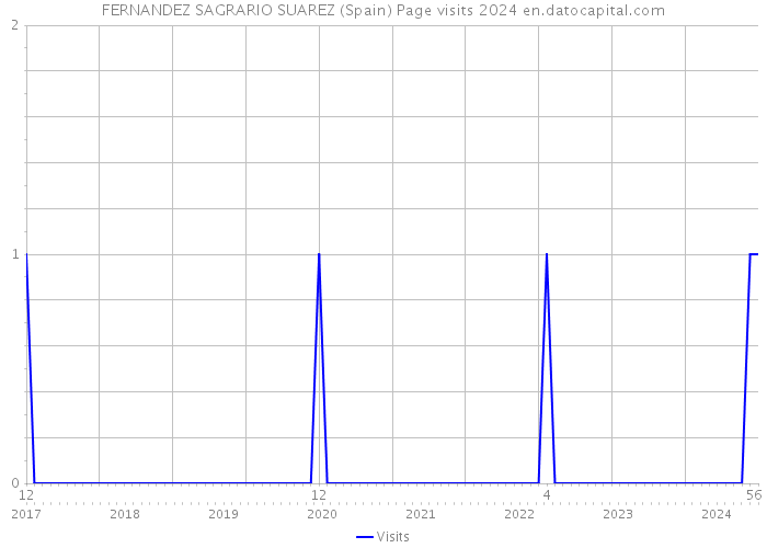 FERNANDEZ SAGRARIO SUAREZ (Spain) Page visits 2024 