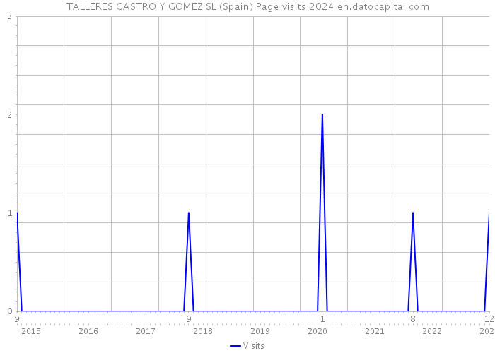 TALLERES CASTRO Y GOMEZ SL (Spain) Page visits 2024 