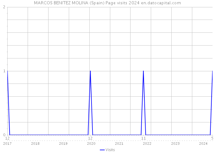 MARCOS BENITEZ MOLINA (Spain) Page visits 2024 