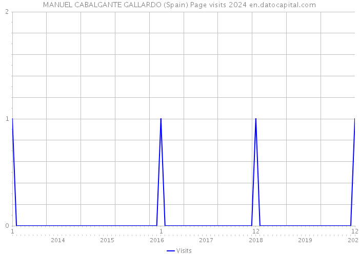 MANUEL CABALGANTE GALLARDO (Spain) Page visits 2024 