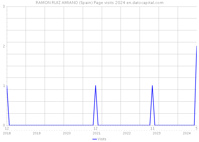 RAMON RUIZ AMIANO (Spain) Page visits 2024 